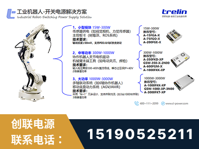 乌苏-工业机器人-开关电源解决方案